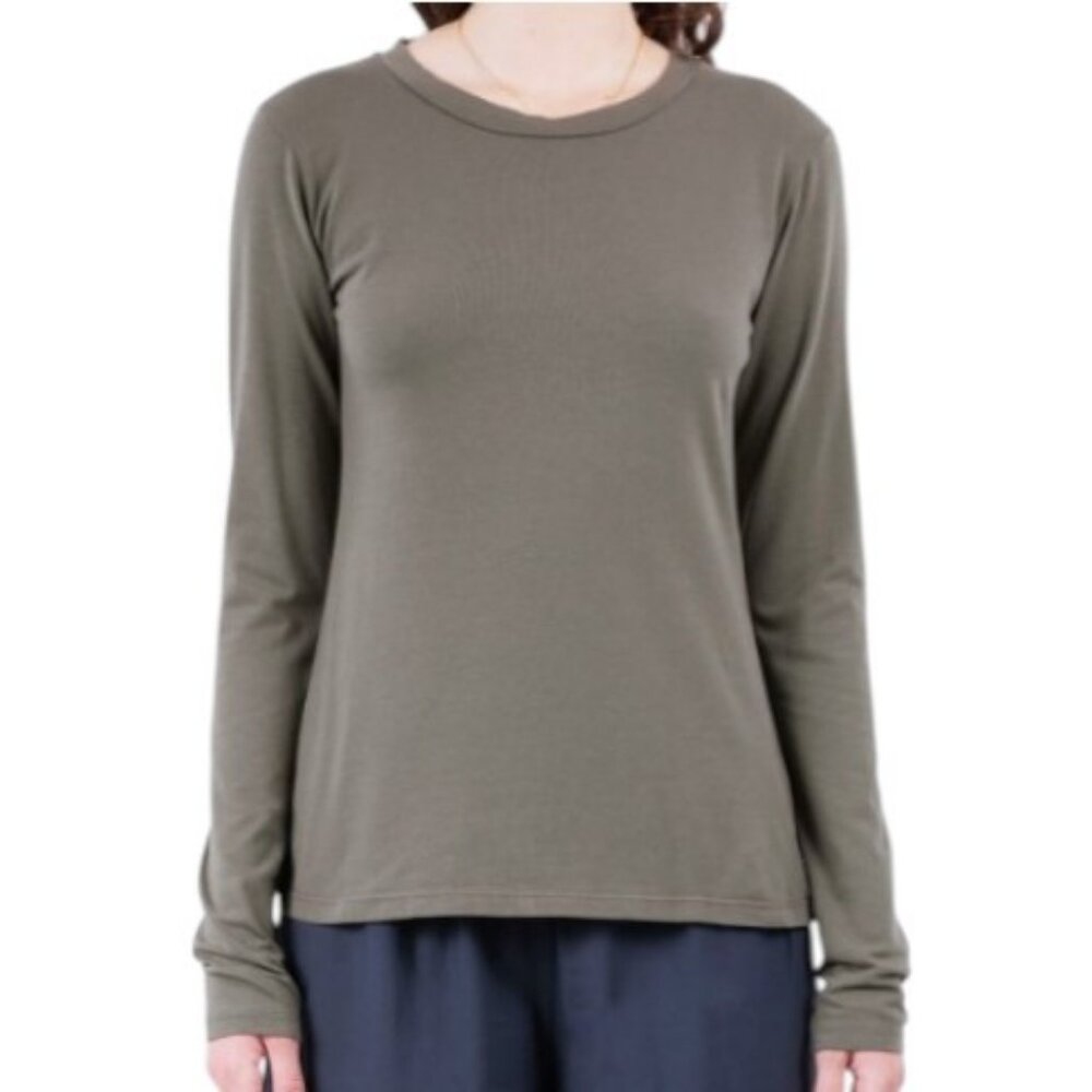 Akris Punto grey modal long sleeve sweater size 12